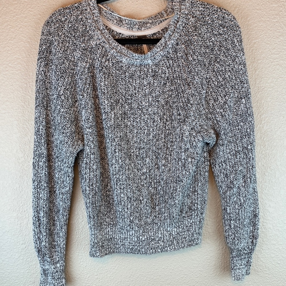 Free People womens crewneck sweater sz s/p casual preppy school fall winter - Picture 1 of 7